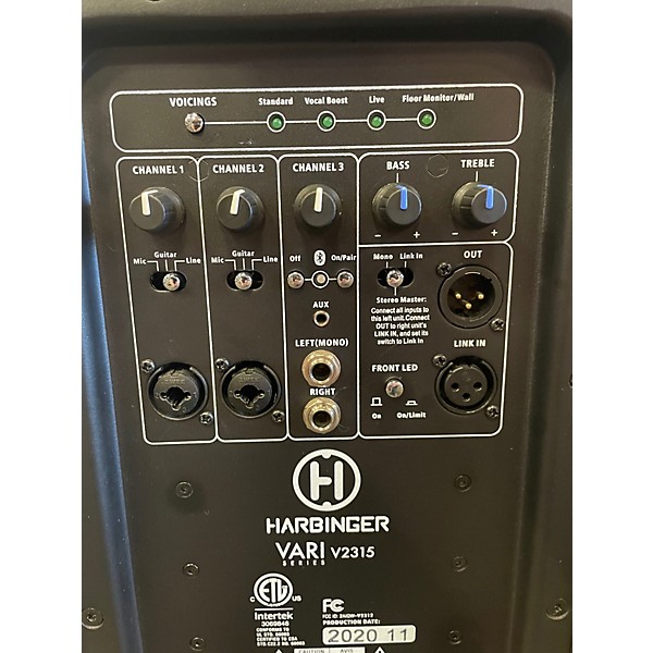 Used Harbinger VARI V2315 Powered Speaker