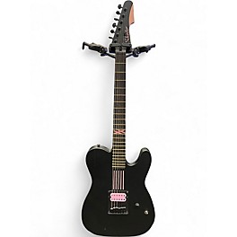 Used Schecter Guitar Research Machine Gun Kelly PT With Hot Pink Line Graphics Satin black Satin Black Solid Body Electric...