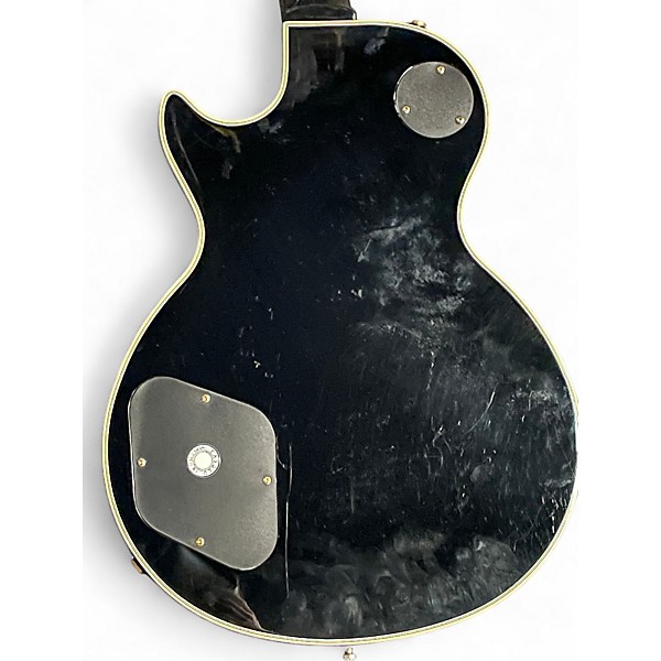 Used 2003 Epiphone Les Paul Custom Black and Gold Solid Body