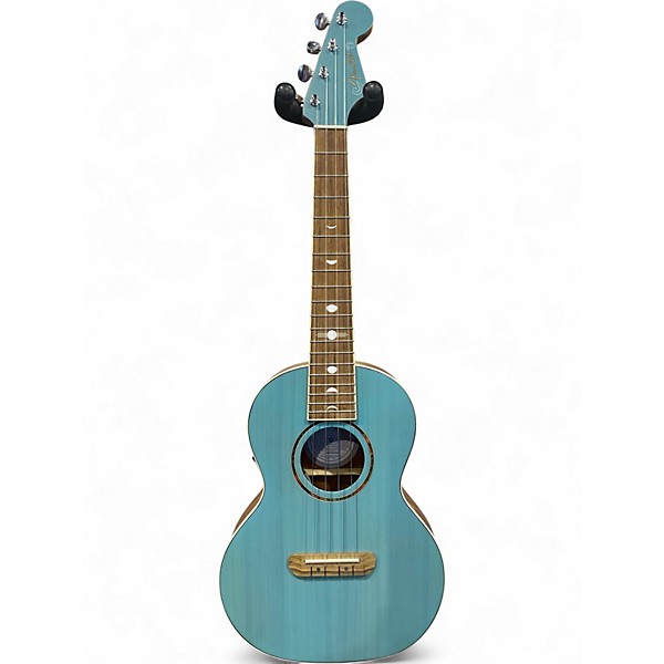 Used Fender DHANI HARRISON SIGNATURE Turquoise Ukulele