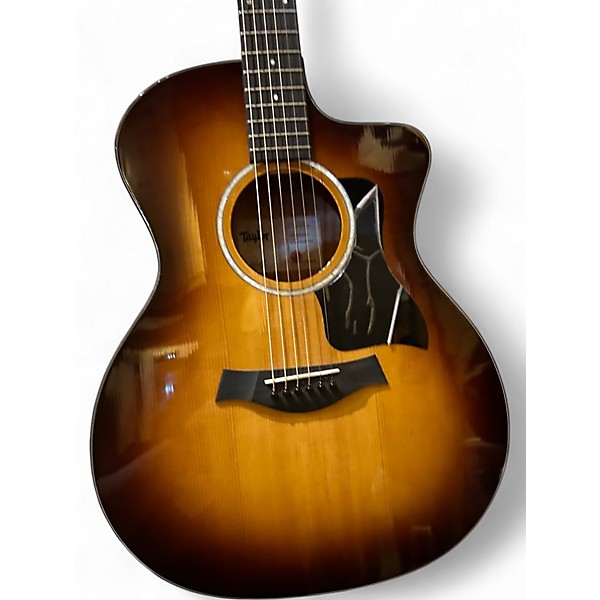 Used Taylor 214CE-K Plus 2 Color Sunburst Acoustic Electric Guitar