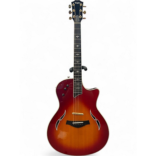 Used Taylor T5C Custom Cherry Sunburst Hollow Body Electric Guitar