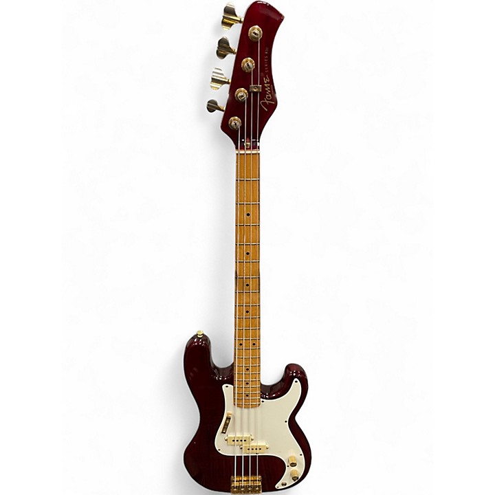Used Hondo FAME SERIES 830 BASS TRANS RED Electric Bass