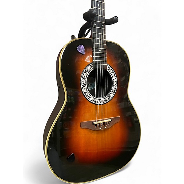 Used Ovation 1639 Sunburst Acoustic Electric Guitar