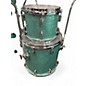 Used Gretsch Drums 5 Piece USA CUSTOM Turquoise Glass Drum Kit