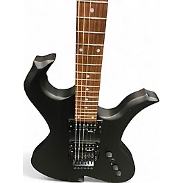 Used B.C. Rich wave platinum pro Satin Black Solid Body Electric Guitar