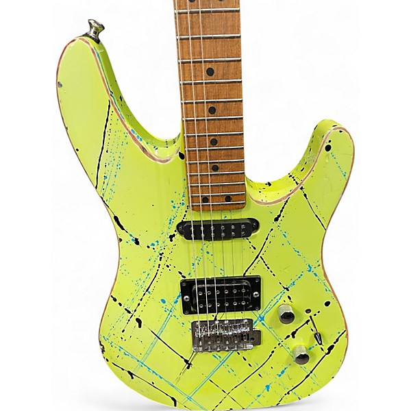 Used Peavey TRACER YELLOW SPLATTER Solid Body Electric Guitar