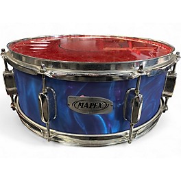 Used Mapex 14X6.5 Horizon Snare Blue Ghost Flames Drum