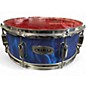 Used Mapex 14X6.5 Horizon Snare Blue Ghost Flames Drum thumbnail