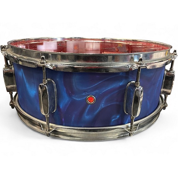 Used Mapex 14X6.5 Horizon Snare Blue Ghost Flames Drum