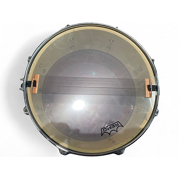 Used Mapex 14X6.5 Horizon Snare Blue Ghost Flames Drum