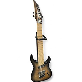 Used 2020s Legator Ninja 8 Multi-Scale Charcoal Burl Solid Body Electric Guitar