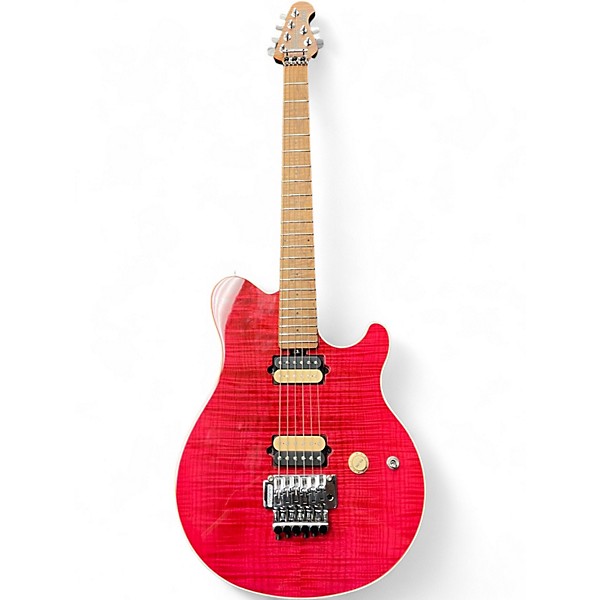 Used Ernie Ball Music Man Axis Trans Pink Solid Body Electric Guitar