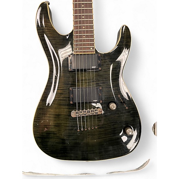 Used ESP LTD H251FM Black Solid Body Electric Guitar Black