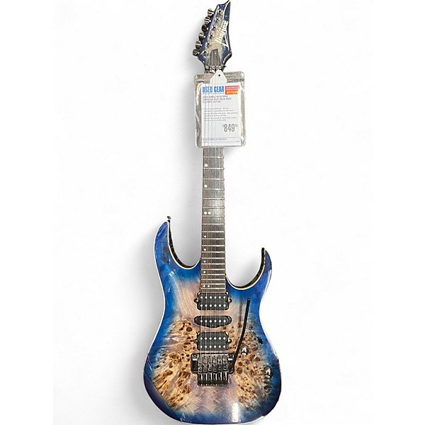 Used Ibanez RG1070PBZ Cerulean Blue Solid Body Electric Guitar