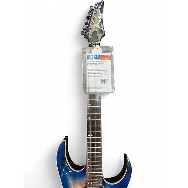 Used Ibanez RG1070PBZ Cerulean Blue Solid Body Electric Guitar