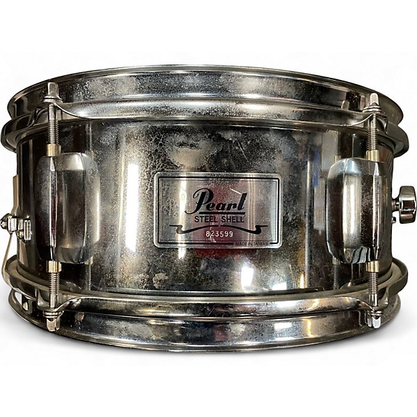 Used Pearl 13X4.5 Steel Snare Chrome Drum