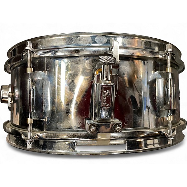 Used Pearl 13X4.5 Steel Snare Chrome Drum