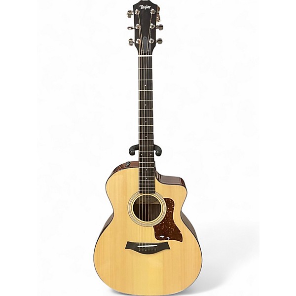 Used 2022 Taylor 214CE PLUS Natural Acoustic Electric Guitar