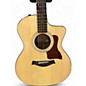 Used 2022 Taylor 214CE PLUS Natural Acoustic Electric Guitar