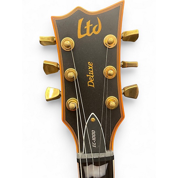 Used ESP LTD EC1000 Deluxe Black Solid Body Electric Guitar