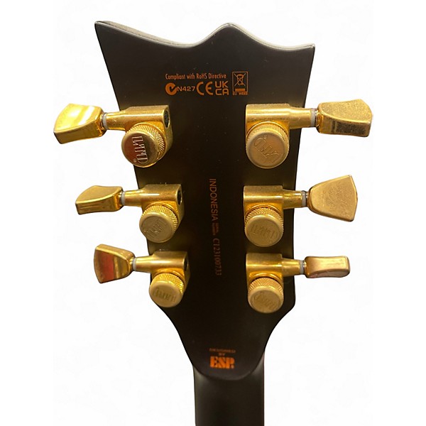 Used ESP LTD EC1000 Deluxe Black Solid Body Electric Guitar