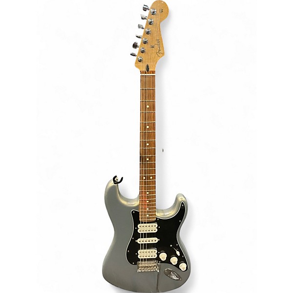 Used Fender Player Stratocaster Metallic Silver Solid Body Electric Guitar
