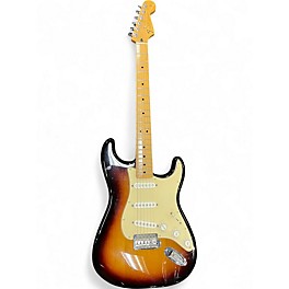 Used 2014 Fender Standard Stratocaster 3 Tone Sunburst Solid Body Electric Guitar