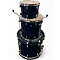 Used Yamaha 3 Piece Tour Custom Dark Blue Drum Kit thumbnail