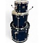 Used Yamaha 3 Piece Tour Custom Dark Blue Drum Kit