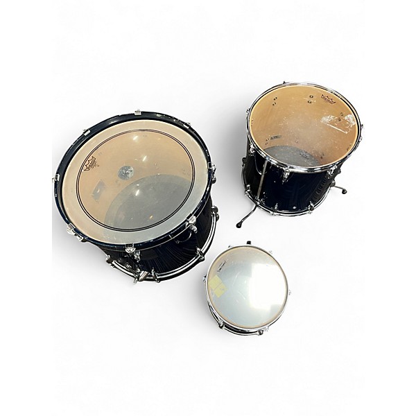 Used Yamaha 3 Piece Tour Custom Dark Blue Drum Kit