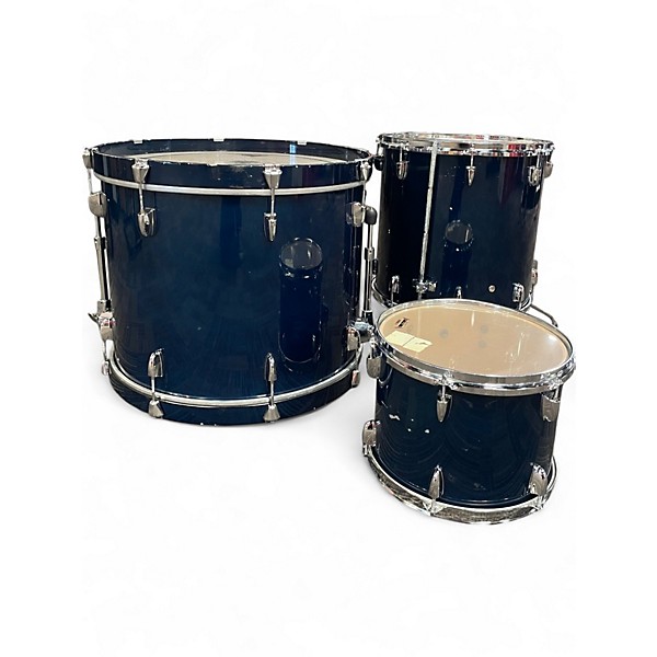 Used Yamaha 3 Piece Tour Custom Dark Blue Drum Kit