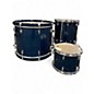 Used Yamaha 3 Piece Tour Custom Dark Blue Drum Kit