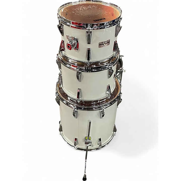 Used Yamaha 4 Piece 1980s 5000 series MIJ White Drum Kit