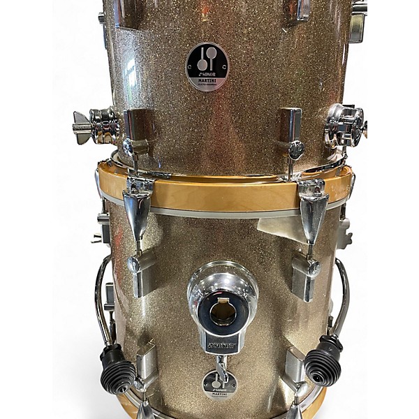 Used SONOR 4 Piece MARTINI 4 Piece Champagne Sparkle Drum Kit