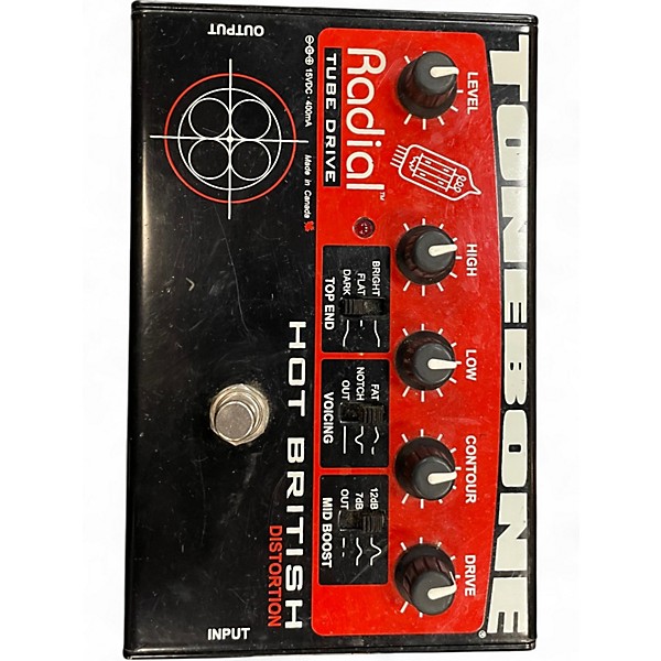 Used Radial Engineering Tonebone Hot British Tube Drive Effect Pedal