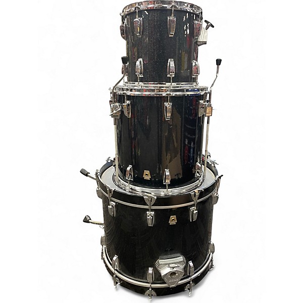 Used Ludwig 3 Piece The Monroe Metallic Blue Drum Kit