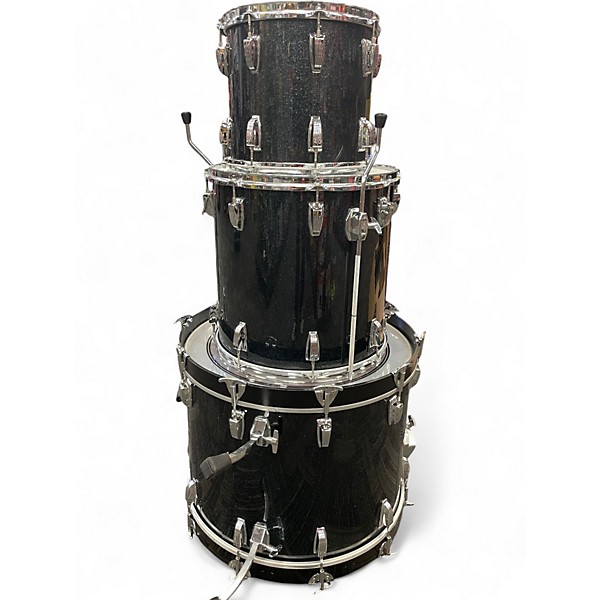 Used Ludwig 3 Piece The Monroe Metallic Blue Drum Kit