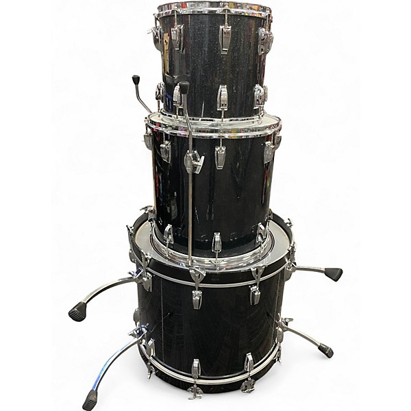 Used Ludwig 3 Piece The Monroe Metallic Blue Drum Kit