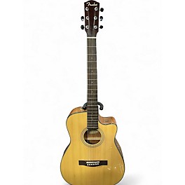Used Fender CF140SCE Folk Natural Acoustic Electric Guitar