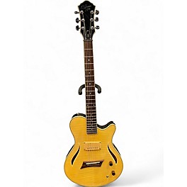 Used Michael Kelly Hybrid Thinline Yellow Acoustic Electric Guitar