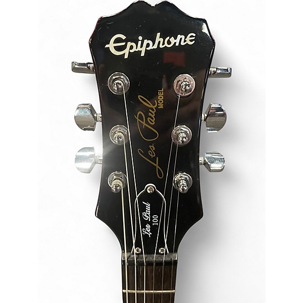 Used Epiphone LP-100 Sunburst Solid Body Electric Guitar
