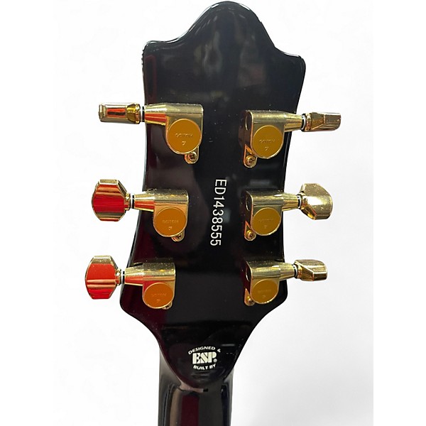 Used Edwards HELLION TRANS BLACK QUILT Solid Body Electric Guitar