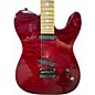 Used Edwards E-D-TE DIE DEEP RED QUILT Solid Body Electric Guitar