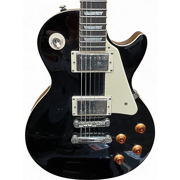 Used Epiphone Les Paul Standard Ebony Solid Body Electric Guitar
