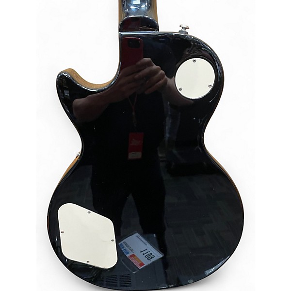 Used Epiphone Les Paul Standard Ebony Solid Body Electric Guitar