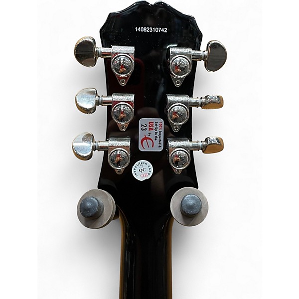 Used Epiphone Les Paul Standard Ebony Solid Body Electric Guitar