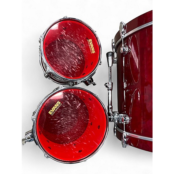 Used Mapex 4 Piece ORION SERIES Trans Crimson Red Drum Kit