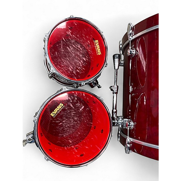 Used Mapex 4 Piece ORION SERIES Trans Crimson Red Drum Kit