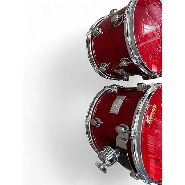 Used Mapex 4 Piece ORION SERIES Trans Crimson Red Drum Kit